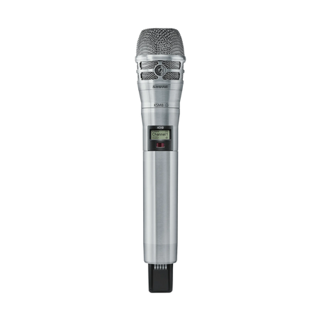 Shure ADX2/K8N Digital Handheld Wireless Microphone Transmitter with KSM8 Capsule (Nickel) Microphones Shure