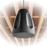 Shure MXN-6 Networked Pendant Loudspeaker (Black, Single)