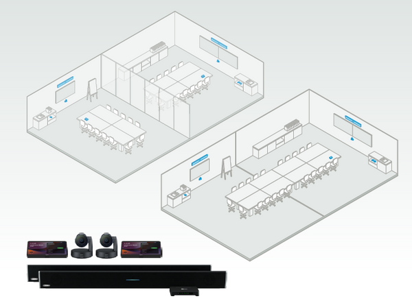 Nureva Logitech Divisible Large-room AV solutions