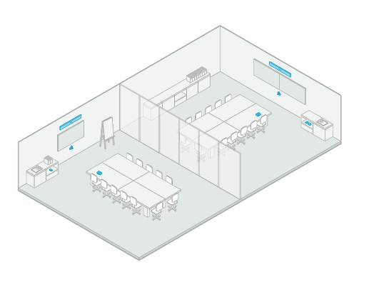 Nureva Logitech Divisible Large-room AV solutions