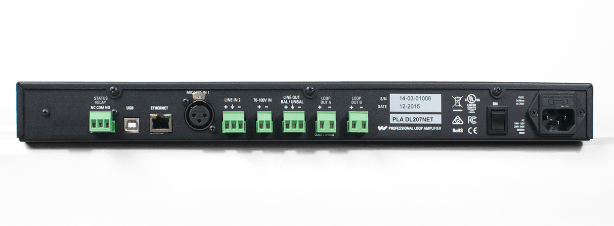 Williams AV DL207 NET Low-Spill Networked Loop Amplifier