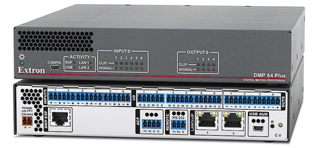 Extron DMP 64 Plus C V AT 6x4 Digital Matrix Processor w/ AEC, VoIP, & Dante Room Control Extron