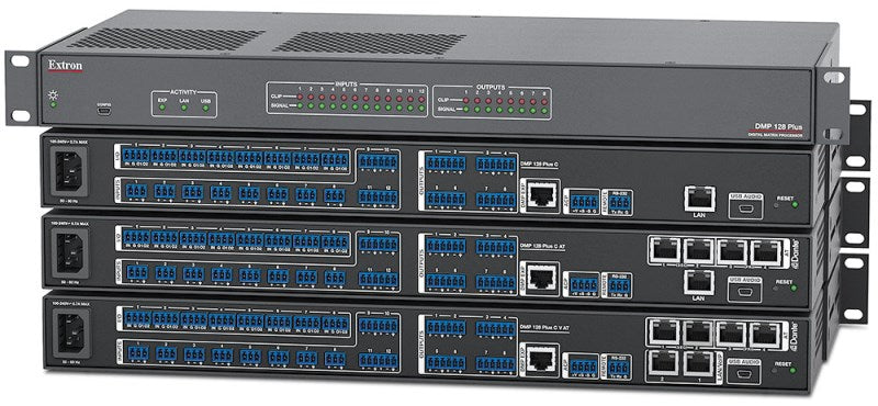 Extron DMP 128 Plus AT 12x8 ProDSP Processor w/Dante