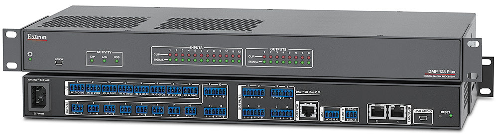 Extron DMP 128 Plus AT 12x8 ProDSP Processor w/Dante