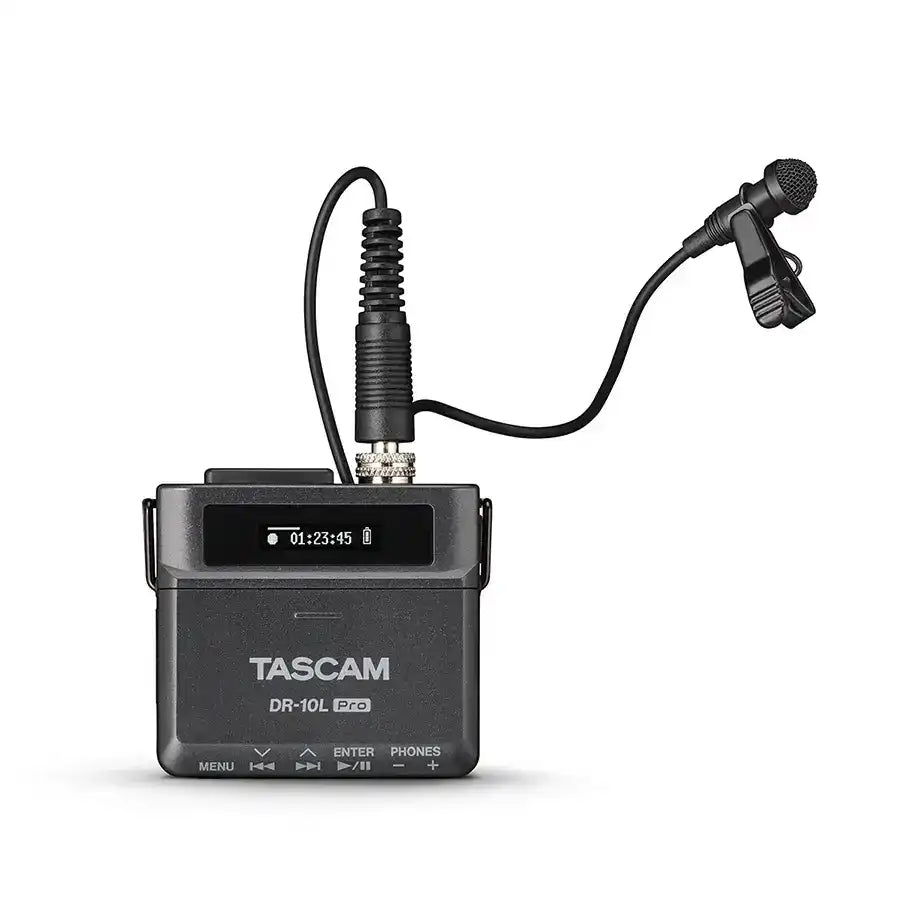 Tascam DR-10L Pro 32 Bit-Float Field Recorder and Lavalier Mic