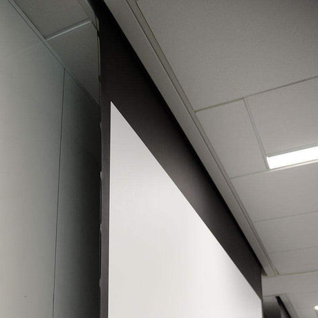 Draper Access V, 150", NTSC, Matt White XT1000VB, 110 V, with Quiet Motor - 140019Q - Creation Networks