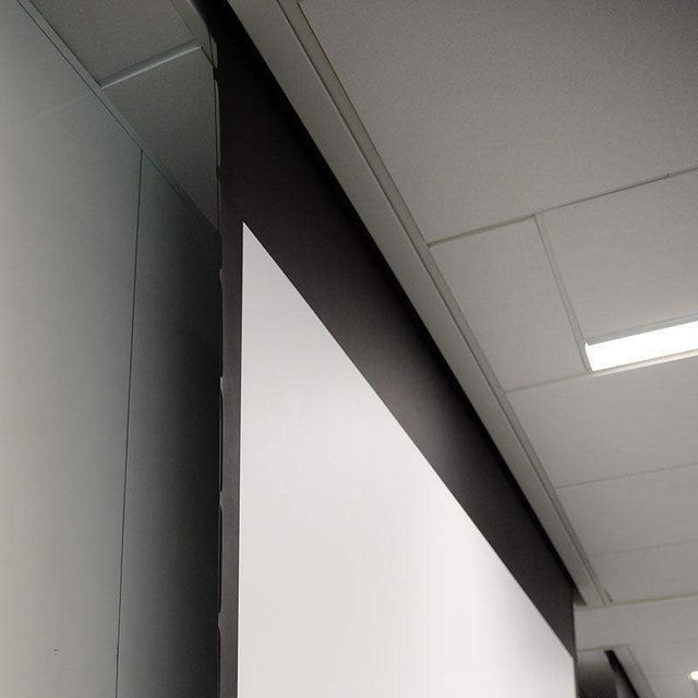 Draper Access V, 220", NTSC, Matt White XT1000VB, 110 V, with LVC-IV Low Voltage Controller - 140023U - Creation Networks