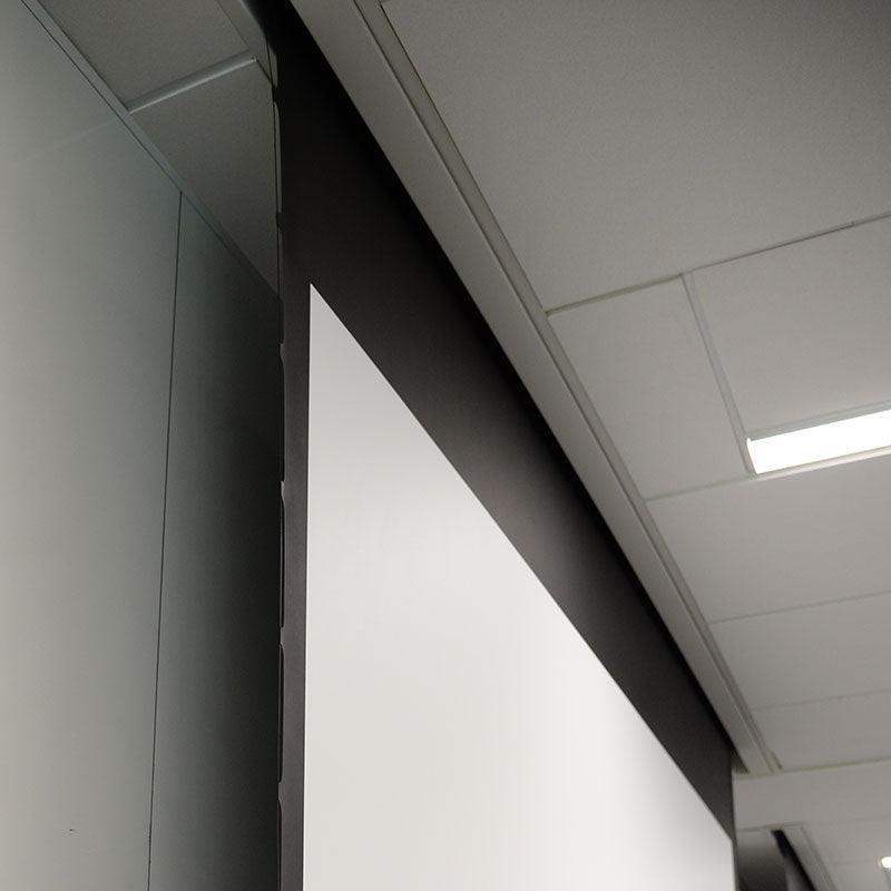 Draper Access V, 240", NTSC, Matt White XT1000VB, 110 V, with LVC-IV Low Voltage Controller - 140024U - Creation Networks