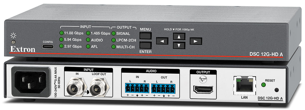 Extron DSC 12G-HD A – 12G-SDI to HDMI Scaler with Stereo Audio 60-2061-01