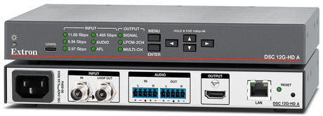 Extron DSC 12G-HD A – 12G-SDI to HDMI Scaler with Stereo Audio AV Signal Converter Extron