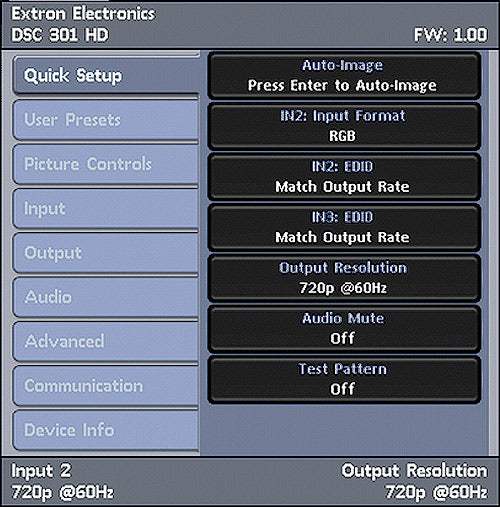 Extron DSC 301 HD Three Input Compact HDCP-Compliant Video Scaler