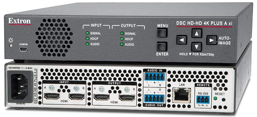 Extron DSC HD-HD 4K PLUS A HDMI to HDMI 4K/60 Scalers with Audio Embedding and De‑Embedding