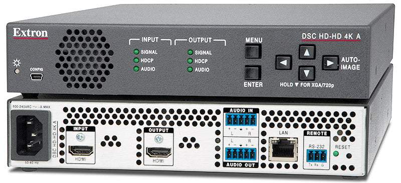 Extron DSC HD-HD 4K PLUS A HDMI to HDMI 4K/60 Scalers with Audio Embedding and De‑Embedding