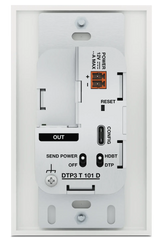 Extron DTP3 T 101 D HDMI 4K/60 Wallplate Tx, White - 330 feet (100 m)
