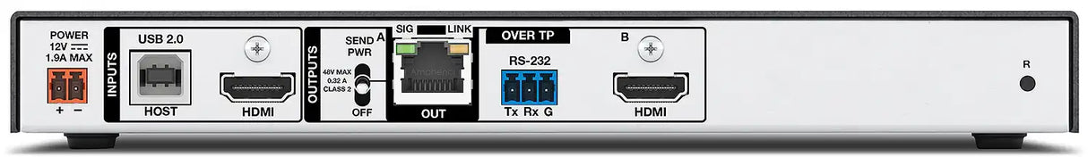 Extron DTP3 R 331 HDMI 4K/60 and USB Data Rx - 330 feet (100 m) - 60-2092-53 Room Control Extron