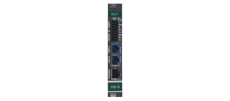 Kramer DTAXRD2-OUT2-F34/STANDALONE 2–Channel 4K HDR HDMI over HDBaseT 2.0 DSC Output Card with Analog Audio