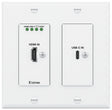 Extron DTP3 T 322 D – Two Input 4K/60 DTP3 Wallplate Transmitter, Black 60-2066-52