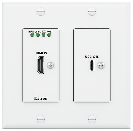 Extron DTP3 T 322 D – Two Input 4K/60 DTP3 Wallplate Transmitter, Black Video Transmitters Extron