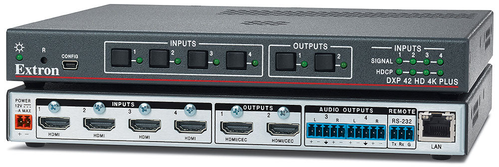 Extron DXP 84 HD 4K PLUS 8x4 4K/60 HDMI with 2 Audio Outputs
