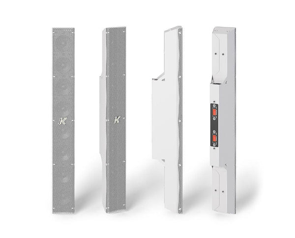 K-Array Kobra KK52W I 50cm-long, variable beam stainless steel line array element with 8x2" cones (connecting hardware NOT included, White)