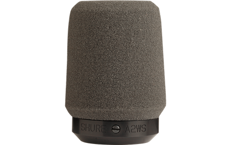 Shure A2WS-BLK Black Locking Foam Windscreen for 545 Series, SM57 Microphones Shure