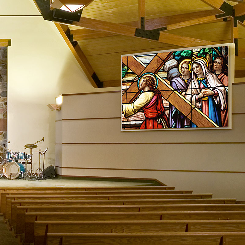 Draper Edgeless Clarion, 100", NTSC Fixed Projection Screen