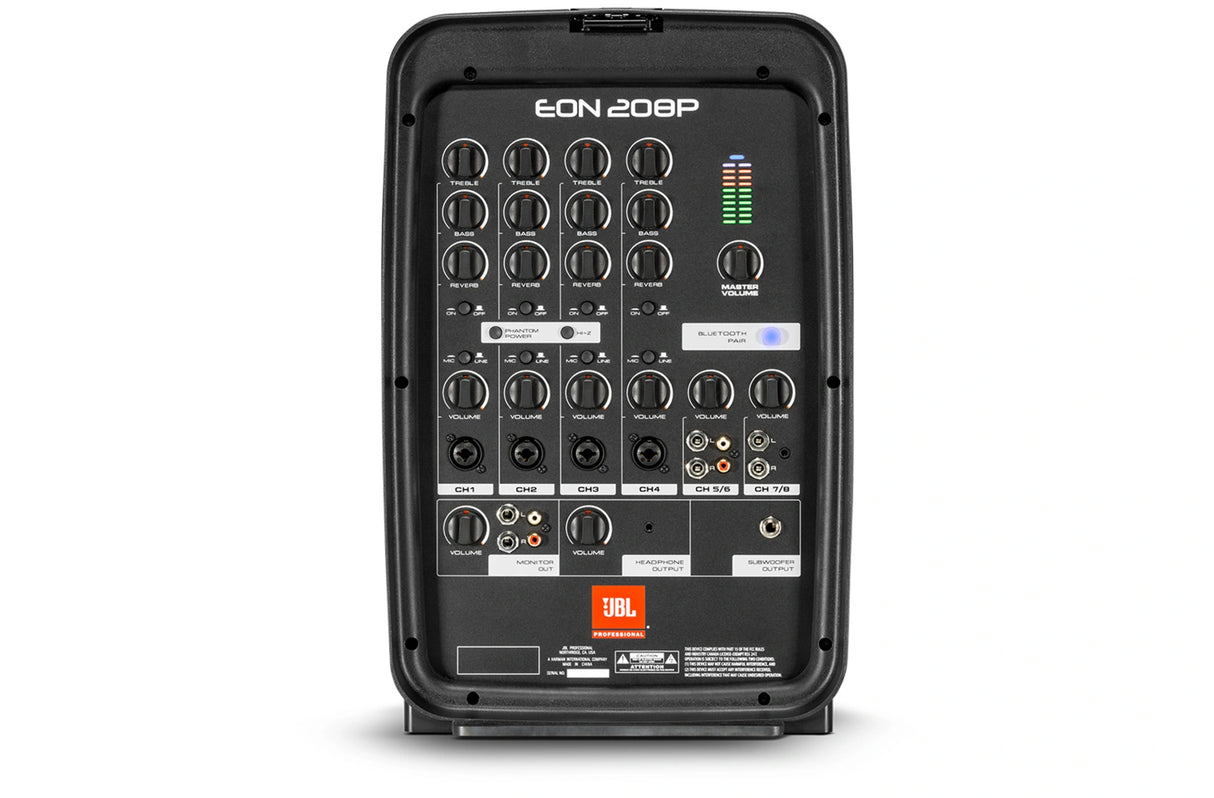 JBL Portable 8" 2-Way PA with 8-Channel Powered Mixer and Bluetooth