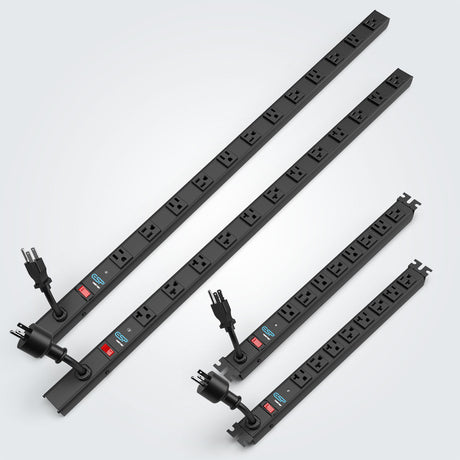 SurgeX ESP-VP-10V-1212 – BaseVertical PDU, 12-Outlet, 10 ft Cord, 120V/12A Base Vertical PDU SurgeX