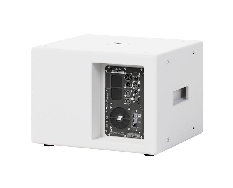 K-Array Thunder KS1W I Ultra-light, Self-Powered single 12” subwoofer with DSP and power outputs (White)