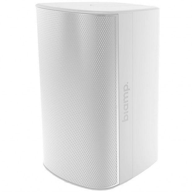 Biamp Desono EX-S6-UB 6.5” Coaxial Surface Mount Indoor/Outdoor Loudspeaker.  8 Ohm or 70V/100V operation, included indexing u-bracket and weather cover (White) - 911.1811.900