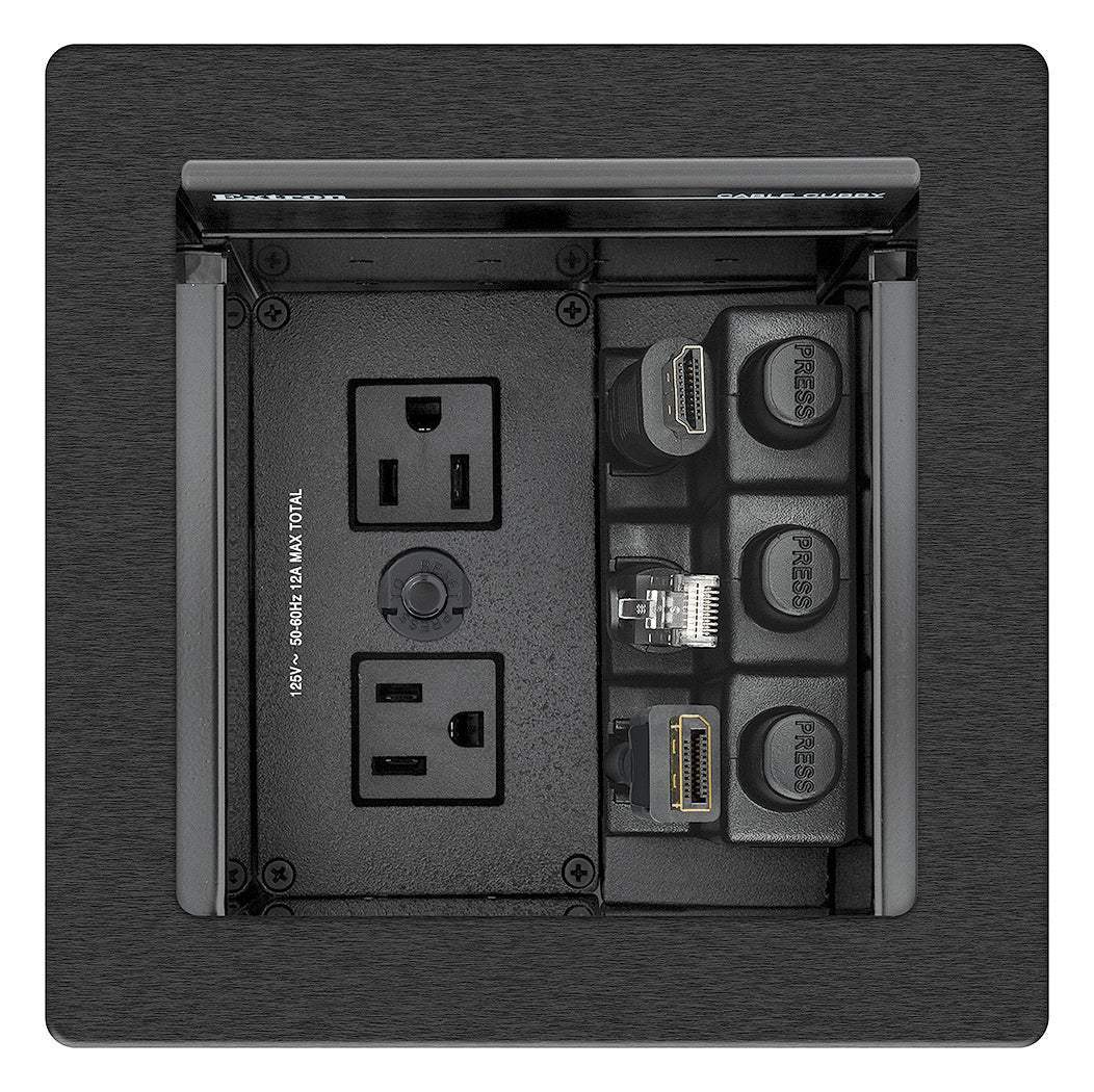 Extron Cable Cubby 500 Cable Access Enclosure Black-AC Module Not Included - Creation Networks
