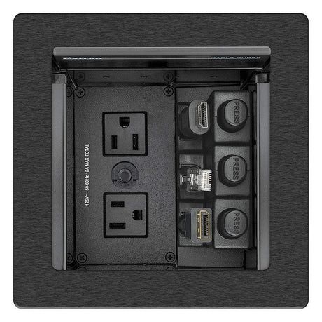 Extron Cable Cubby 500 Cable Access Enclosure Black-AC Module Not Included - Creation Networks