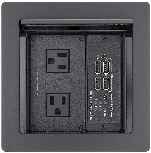 Extron Cable Cubby 500 Cable Access Enclosure Black-AC Module Not Included - Creation Networks