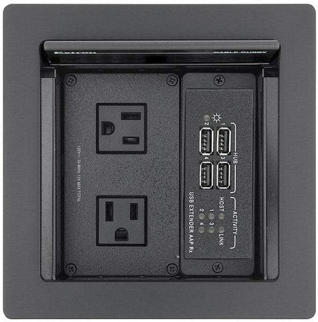Extron Cable Cubby 500 Cable Access Enclosure Black-AC Module Not Included - Creation Networks