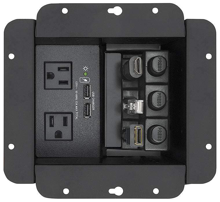 Extron Cable Cubby 650 UT Under-Table Cable Access Enclosure for AV Connectivity, Remote Control, and Power - Creation Networks