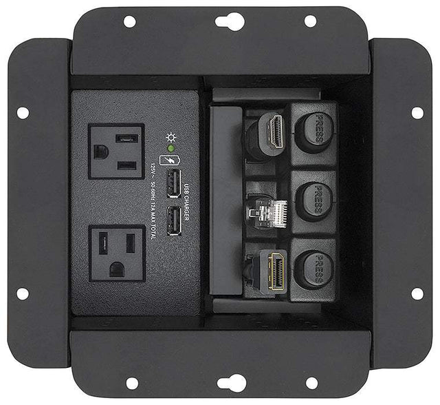 Extron Cable Cubby 650 UT Under-Table Cable Access Enclosure for AV Connectivity, Remote Control, and Power - Creation Networks