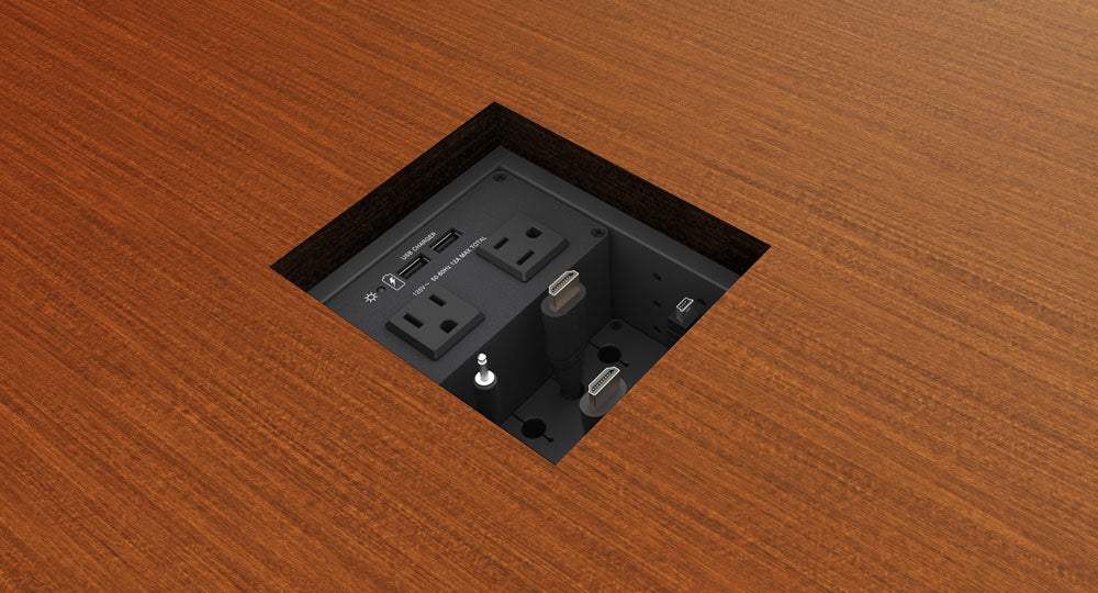 Extron Cable Cubby 650 UT Under-Table Cable Access Enclosure for AV Connectivity, Remote Control, and Power - Creation Networks