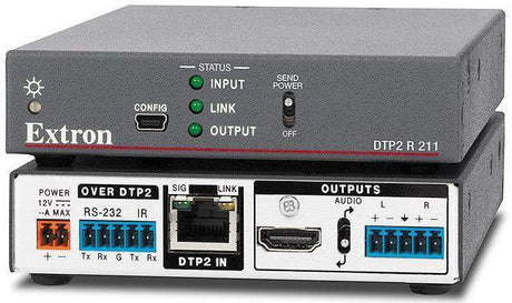 Extron DTP2 R 211 4K/60 HDMI DTP2 Receiver with Audio De-Embedding - Creation Networks