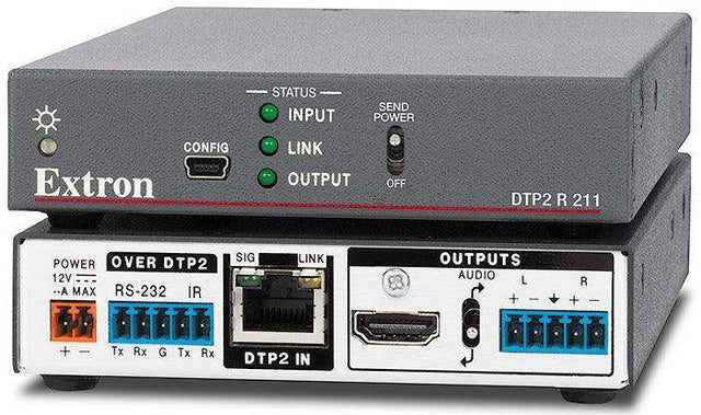 Extron DTP2 R 211 4K/60 HDMI DTP2 Receiver with Audio De-Embedding - Creation Networks