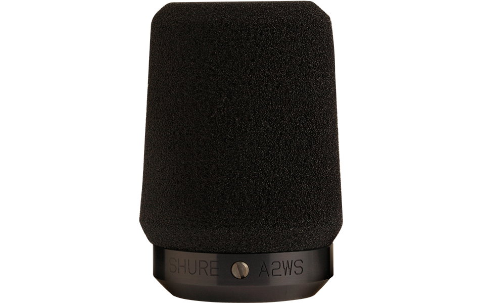 Shure A2WS-GRA Gray Locking Foam Windscreen for 545 Series, SM57 Microphones Shure