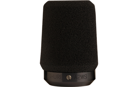 Shure A2WS-GRA Gray Locking Foam Windscreen for 545 Series, SM57 Microphones Shure