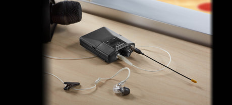 Shure EAC-IFB Coiled IFB earphone cable with Clip Microphones Shure