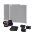 Shure IMXRK80 IntelliMix Room Kit 80, Includes (2) Shure MXA902 Ceiling Microphone + Speaker, (3) Huddly L1 Networked Camera, IntelliMix Compute, IntelliMix Touch Panel, and Network Switch Shure