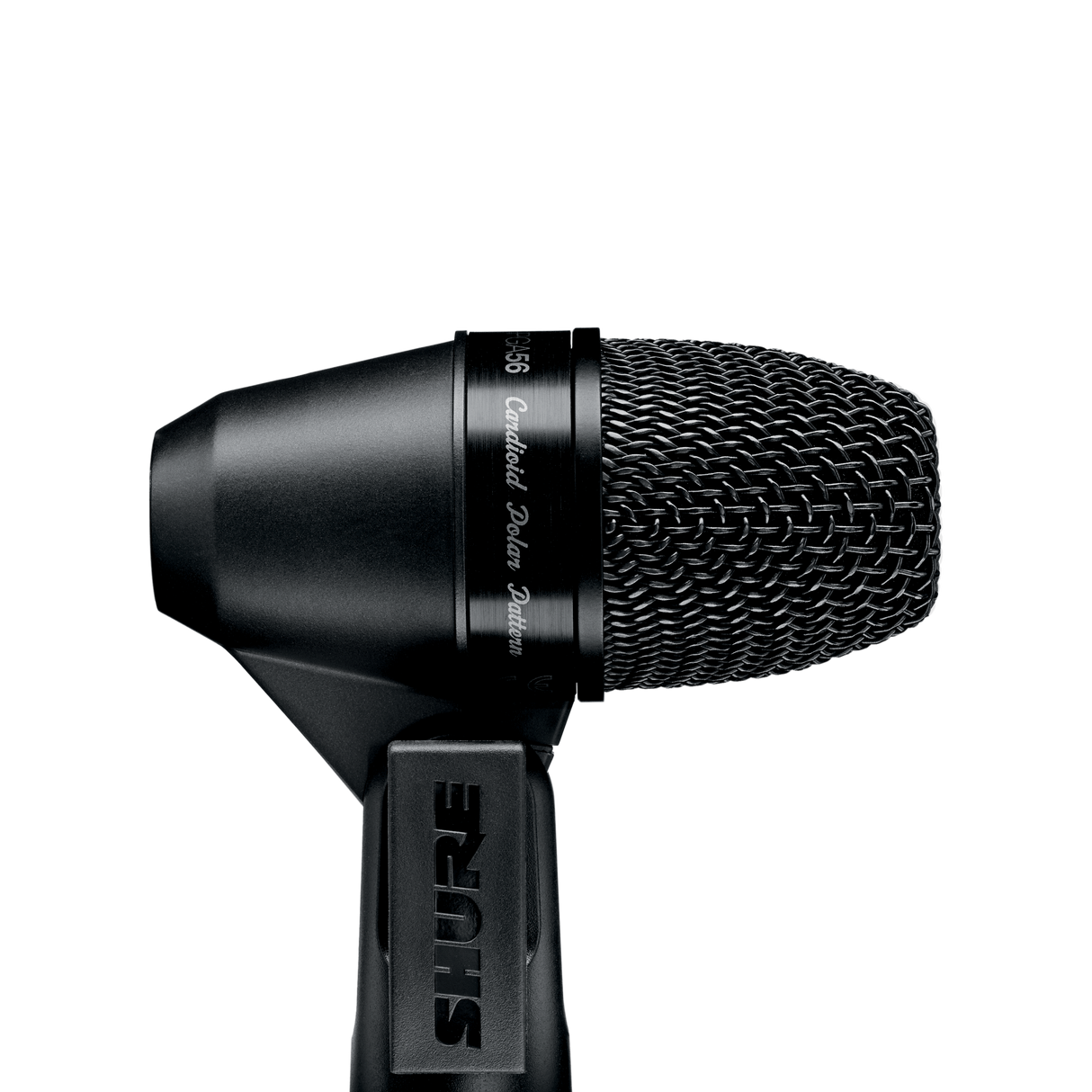 Shure PGA56-XLR Cardioid swivel-mount dynamic snare/tom microphone - AP56DM drum mount, XLR-XLR cable Microphones Shure