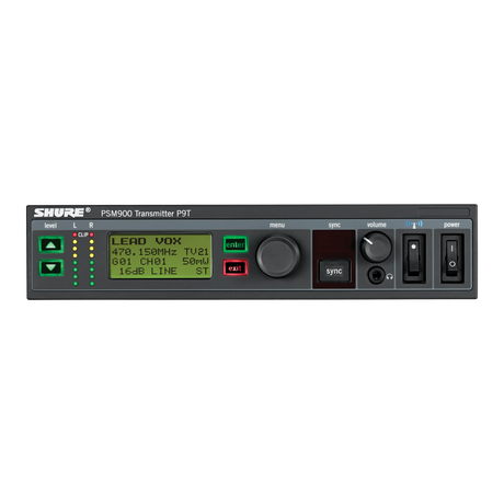 Shure P9T Wireless Transmitter for PSM900 Systems Microphones Shure
