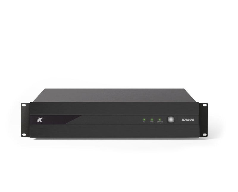 K-Array Kommander KA208LIVE Class D, 8ch 2U-rack amplifier with DSP, remote control and Live connectors (8x2500W @ 4 Ω)