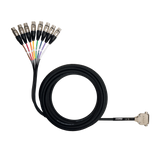 Shure DB25-XLRF 8 Channel DB25 to XLR Female Audio Snake, 25 ft. Microphones Shure
