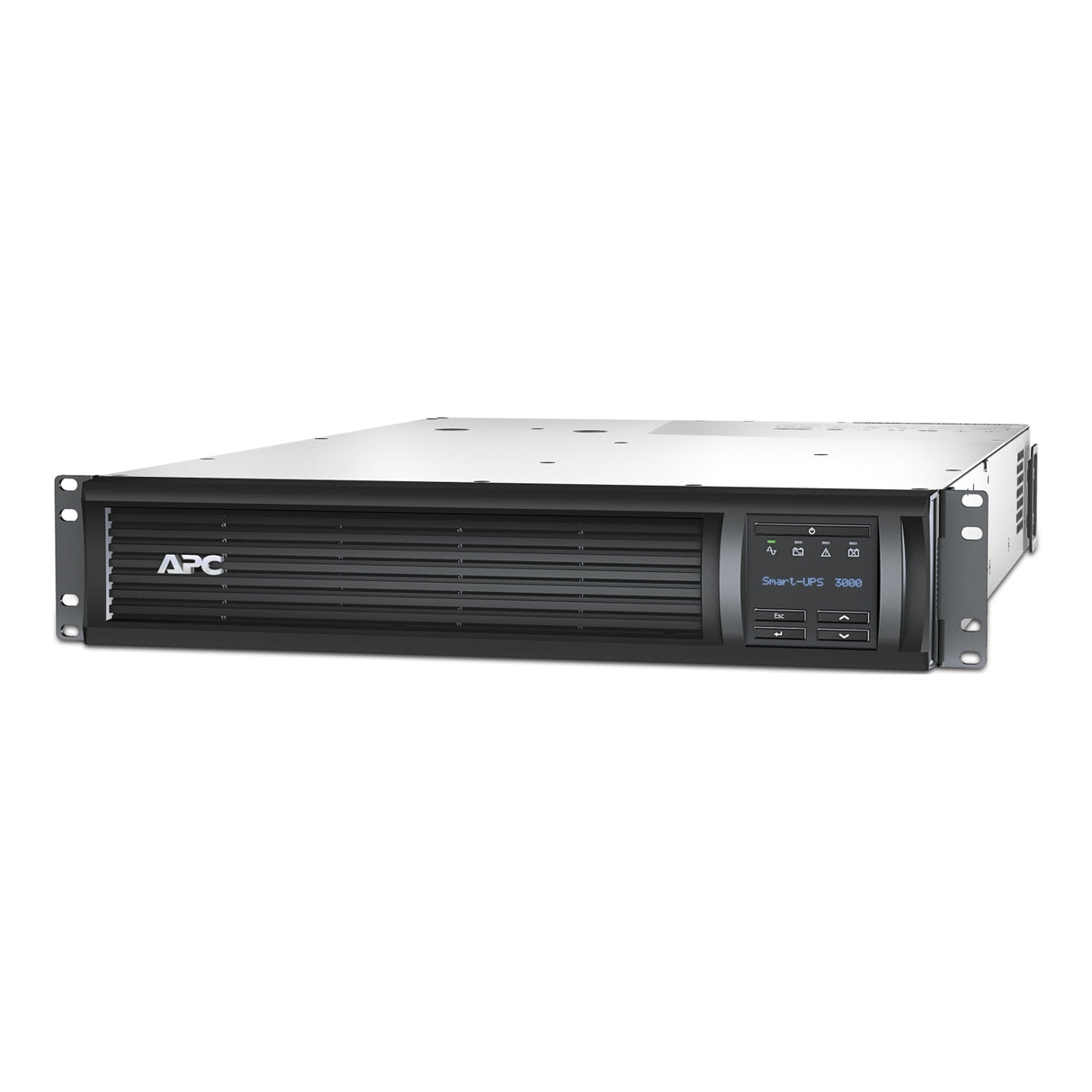 APC Smart-UPS SMT3000RM2UNC 3000VA LCD RM 2U 120V with Network Card Uninterruptible Power Supply APC