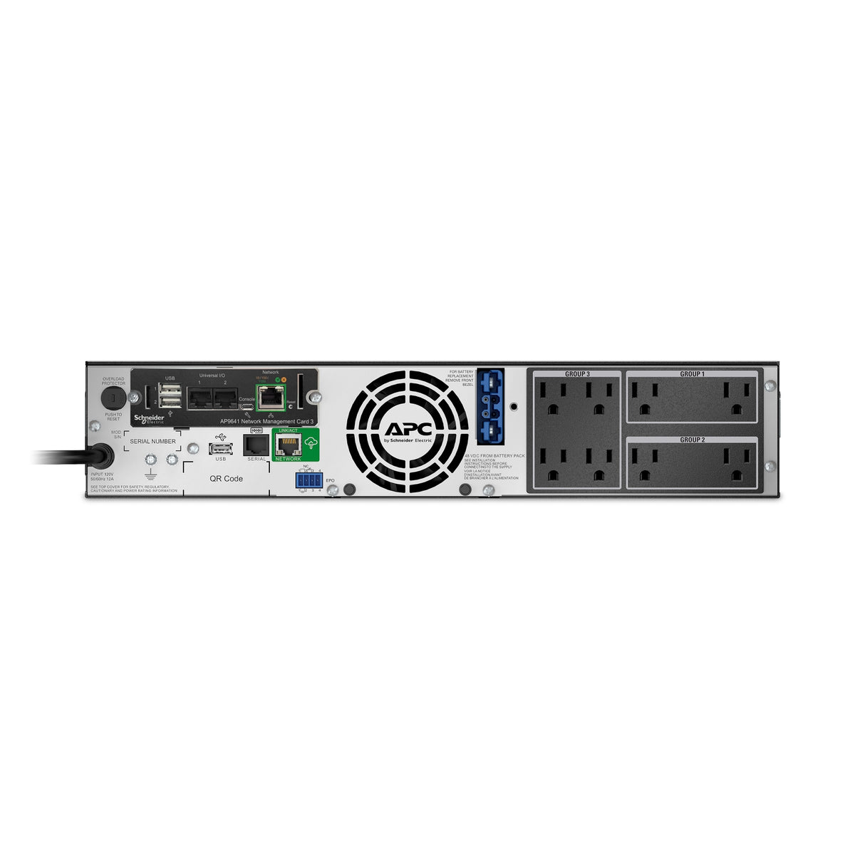 APC Smart-UPS X SMX1500RM2UCNC 1500VA Rack/Tower LCD 120V with Network Card Uninterruptible Power Supply APC