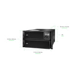 APC Smart-UPS On-Line SRT8KRMXLT-5KTF 8000VA Rackmount 208V to 120V Step-Down Transformer Uninterruptible Power Supply APC